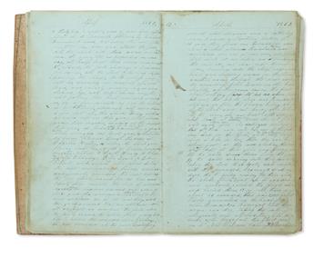(CIVIL WAR--NAVY.) Walker, Samuel. Diary kept during the entire first cruise of the USS Kineo, a gunboat on the Mississippi.